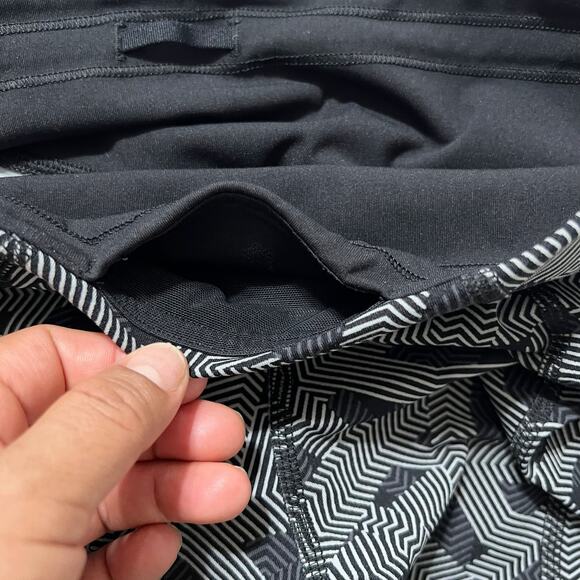 Lululemon Pace Rival High-Rise Crop 22" Labyrinth Black Light Cast / Black Sz 6 - Picture 10 of 12